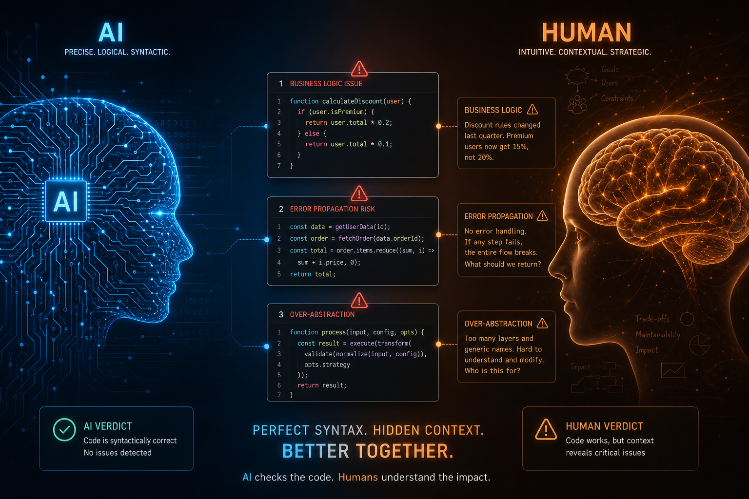 Cover image for The 3 Code Smells Even Advanced AI Misses Every Time (Why Human Staff Engineers Still Win)
